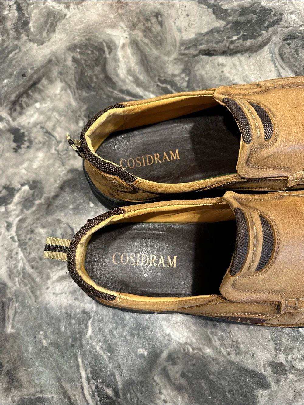 Men's Slip-On Loafers in Tan Suede
